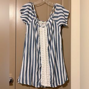 🌼🌸Summer Mini dress, color blue white size small